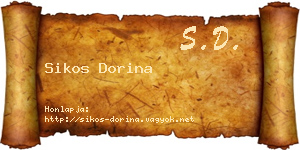 Sikos Dorina névjegykártya